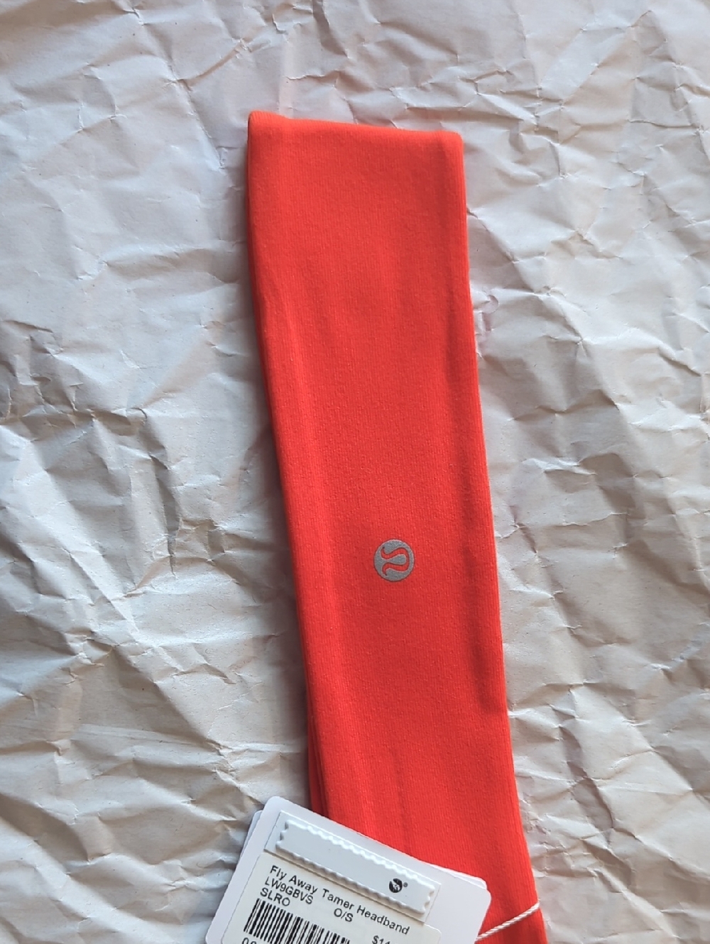 lululemon Bright Coral Performance Headband
